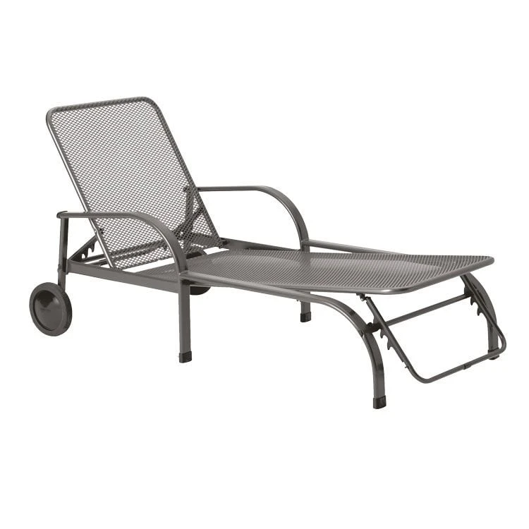 MWH Chalet Gartenliege Streckmetall Eisengrau 3 MWH Chalet Gartenliege Streckmetall Eisengrau