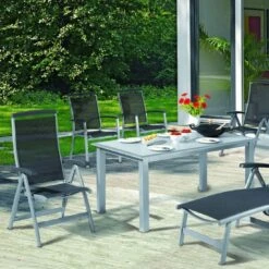 Sieger Royal Klappsessel Aluminium/Textilene Graphit/Grau -GartenMöbelPro Verkäufe 10002827 4