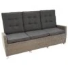 Ploß Rocking Comfort Gartensofa Geflecht Grau-Braun-Meliert/Anthrazit