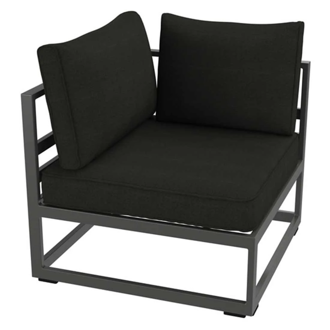 Sieger Sydney Eck-/Endmodul Aluminium/Sunproof Eisengrau/Grau 3 Sieger Sydney Eck-/Endmodul Aluminium/Sunproof Eisengrau/Grau