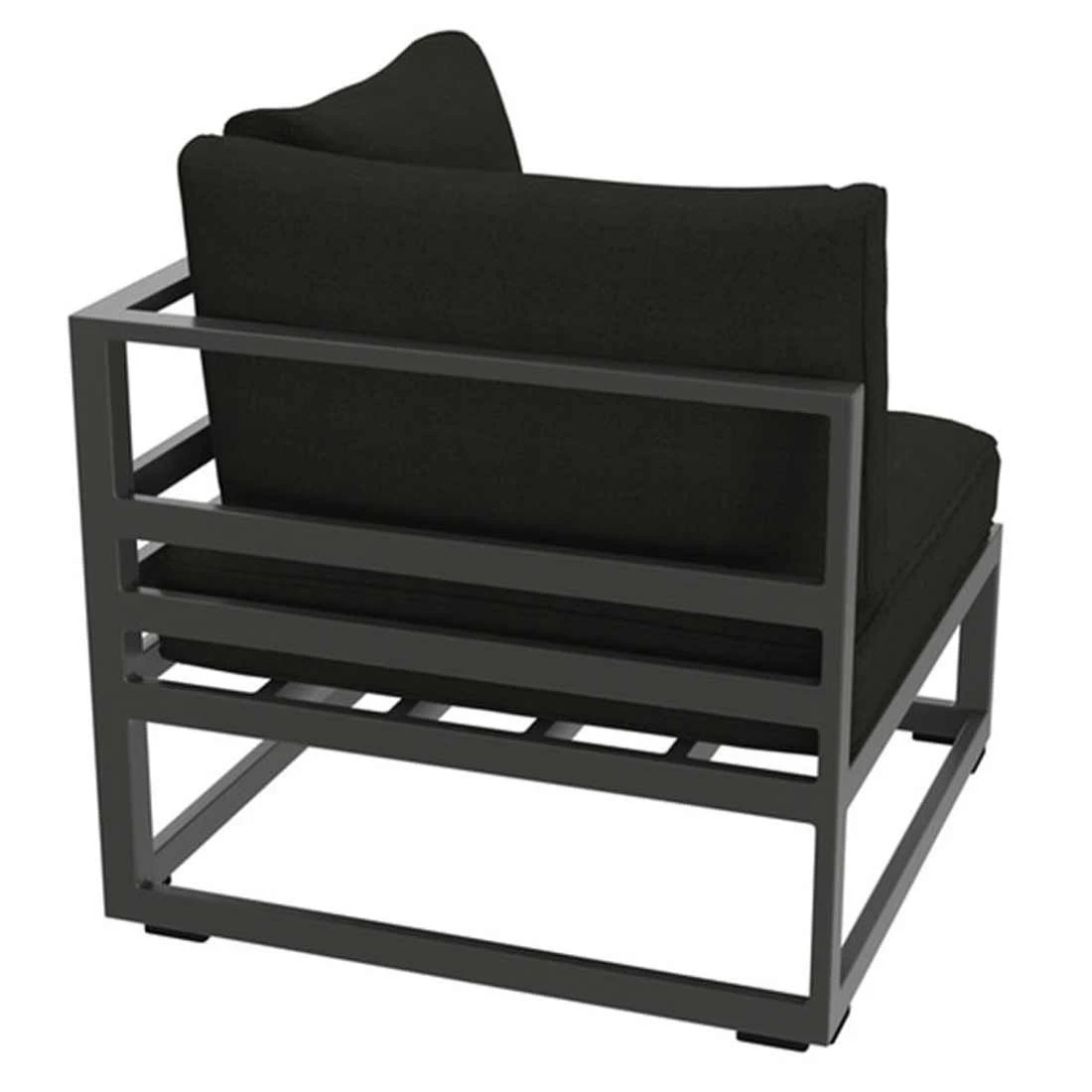 Sieger Sydney Eck-/Endmodul Aluminium/Sunproof Eisengrau/Grau 4 Sieger Sydney Eck-/Endmodul Aluminium/Sunproof Eisengrau/Grau – Bild 2