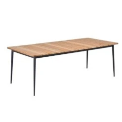 Niehoff Luna Gartentisch 220x95cm Aluminium/Teak Anthrazit/Teak