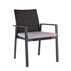 Niehoff Nancer Stapelsessel Aluminium/Batyline Anthrazit/Schwarz