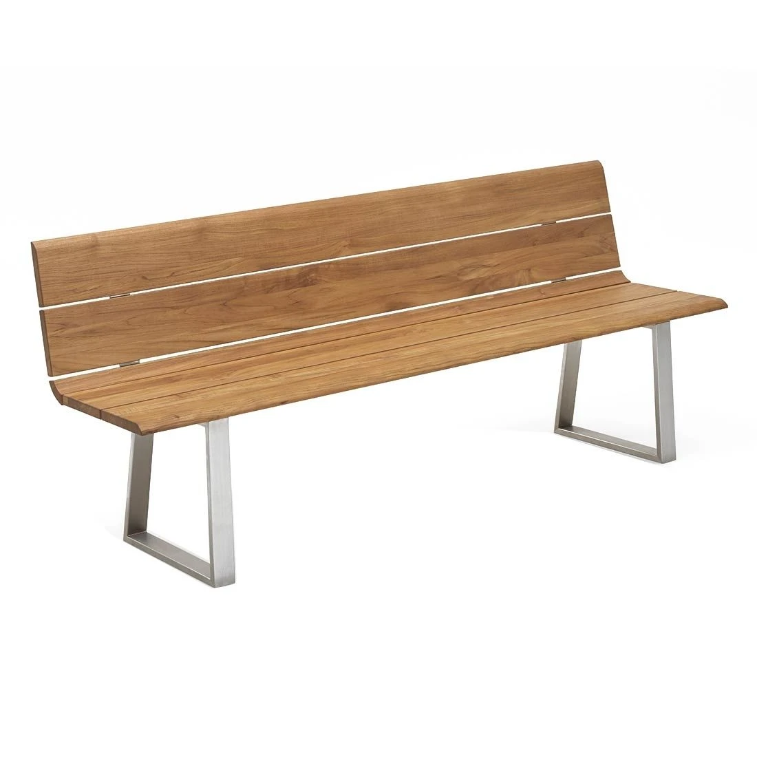 Niehoff Nova Gartenbank 180cm Edelstahl/Teak-Gebürstet 3 Niehoff Nova Gartenbank 180cm Edelstahl/Teak-Gebürstet