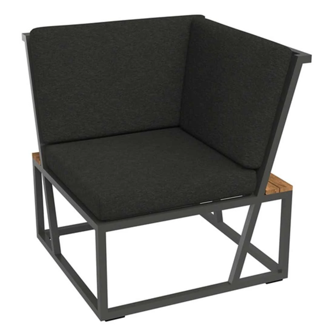 Sieger Havanna Eck-/Endmodul Aluminium/Sunproof Eisengrau/Grau 5 Sieger Havanna Eck-/Endmodul Aluminium/Sunproof Eisengrau/Grau – Bild 3