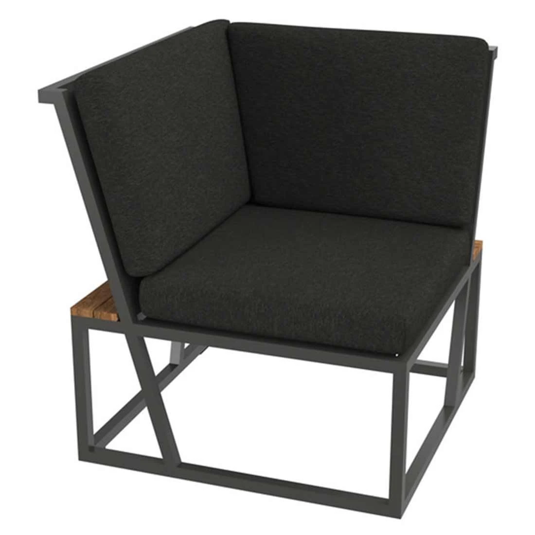 Sieger Havanna Eck-/Endmodul Aluminium/Sunproof Eisengrau/Grau 6 Sieger Havanna Eck-/Endmodul Aluminium/Sunproof Eisengrau/Grau – Bild 4