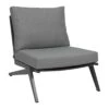 Stern Jackie Loungesessel Aluminium Inklusive Kissen Anthrazit/Seidengrau