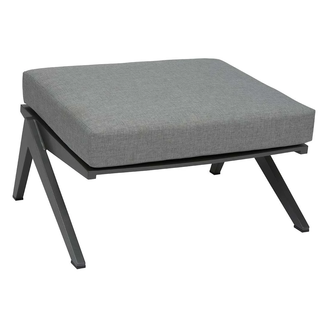 Stern Jackie Loungehocker Aluminium Inklusive Kissen Anthrazit/Seidengrau 3 Stern Jackie Loungehocker Aluminium Inklusive Kissen Anthrazit/Seidengrau