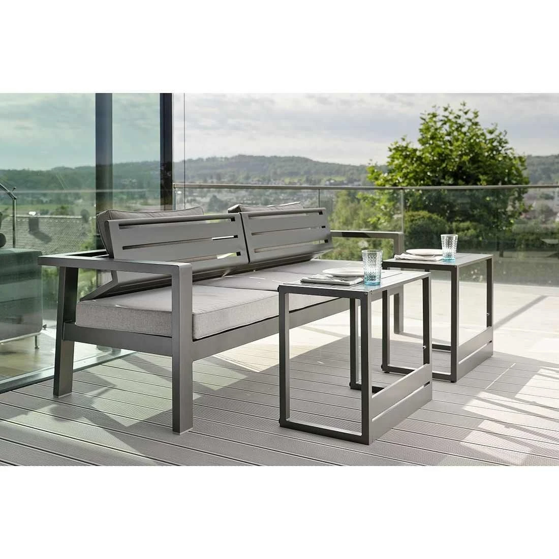 Stern Novus Beistelltisch 67x63x43 Cm Aluminium Anthrazit 5 Stern Novus Beistelltisch 67x63x43 Cm Aluminium Anthrazit – Bild 3