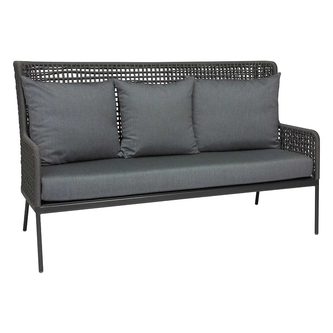 Stern Greta 3-Sitzersofa Aluminium/Rope Anthrazit/Platin/Seidengrau 3 Stern Greta 3-Sitzersofa Aluminium/Rope Anthrazit/Platin/Seidengrau