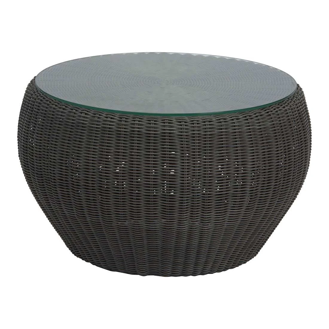 Stern Anny Loungetisch Geflecht/Glas 54x32 Cm Basaltgrau/Seidengrau 3 Stern Anny Loungetisch Geflecht/Glas 54x32 Cm Basaltgrau/Seidengrau