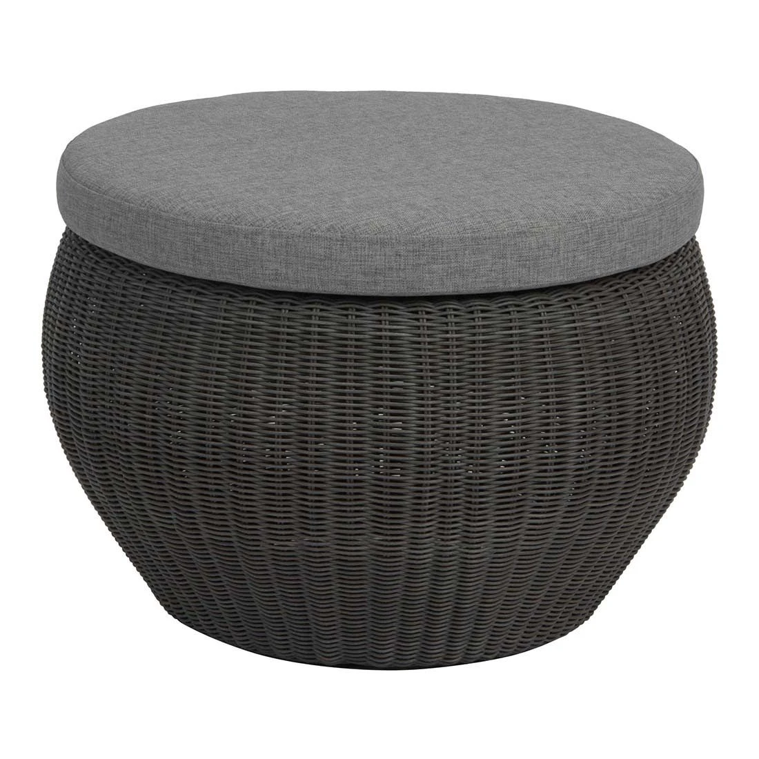 Stern Anny Loungetisch Geflecht/Glas 54x32 Cm Basaltgrau/Seidengrau 4 Stern Anny Loungetisch Geflecht/Glas 54x32 Cm Basaltgrau/Seidengrau – Bild 2