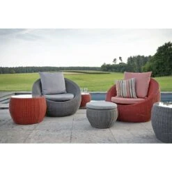 Stern Anny Loungetisch Geflecht/Glas 58x42 Cm Basaltgrau -GartenMöbelPro Verkäufe 1028151 2