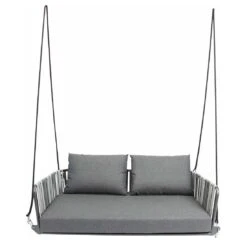 Stern Space 2-Sitzerschaukel Aluminium/Gurtbespannung Anthrazit-Grau/Seidengrau