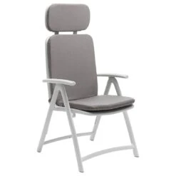 Nardi Acquamarina Klappsessel Inklusive Auflage Kunststoff Weiß/Grigio -GartenMöbelPro Verkäufe 1031792 1