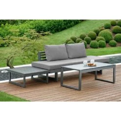 Stern New Holly Gartensofa Aluminium/Textilene Anthrazit/Seidengrau -GartenMöbelPro Verkäufe 1077310 3