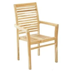 Ploß Pittsburgh Stapelsessel Eco Teak Teak Natur