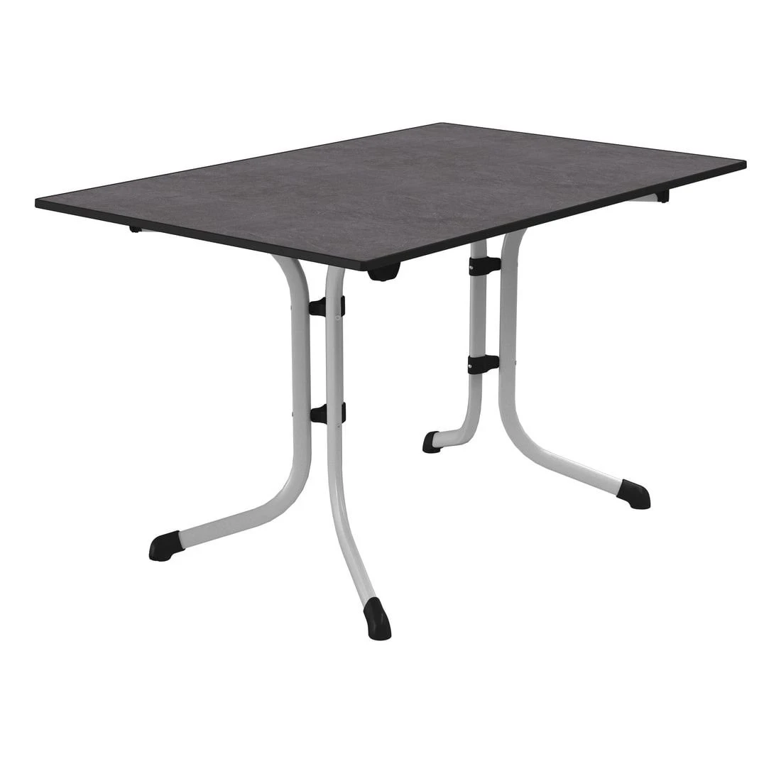 Sieger Boulevard Klapptisch 120x80cm Stahl/Vivodur Graphit/Schiefer Anthrazit 4 Sieger Boulevard Klapptisch 120x80cm Stahl/Vivodur Graphit/Schiefer Anthrazit – Bild 2