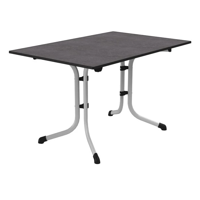 Sieger Boulevard Klapptisch 120x80cm Stahl/Vivodur Graphit/Schiefer Anthrazit 3 Sieger Boulevard Klapptisch 120x80cm Stahl/Vivodur Graphit/Schiefer Anthrazit