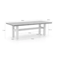 Hartman Sophie Yasmani Gartentisch Aluminium/Teak Recycelt Dunkelgrau/Vintage Brown -GartenMöbelPro Verkäufe 1089377 2