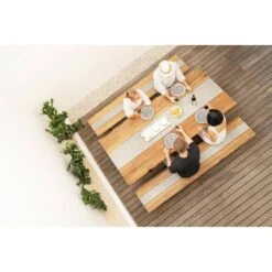 Zebra Unyx Gartenbank 220cm Edelstahl Teak Recycelt -GartenMöbelPro Verkäufe 1090521 3