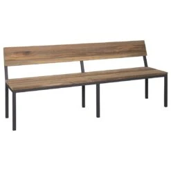 Zebra Alex Gartenbank Aluminium/Teak Recycelt Graphit/Teak Recycelt