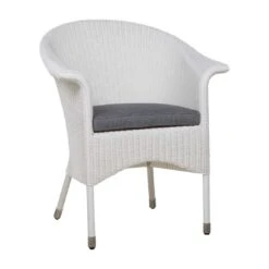 Zebra Hastings Dininggruppe 5-teilig Geflecht Schneeweiß -GartenMöbelPro Verkäufe 1092006 4