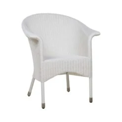 Zebra Hastings Dininggruppe 5-teilig Geflecht Schneeweiß -GartenMöbelPro Verkäufe 1092006 6