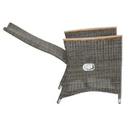 LC Garden Chelsea Gartensessel Geflecht Mit Teak-Armlehnen Grau-Schwarz/Anthrazit -GartenMöbelPro Verkäufe 1093282 3
