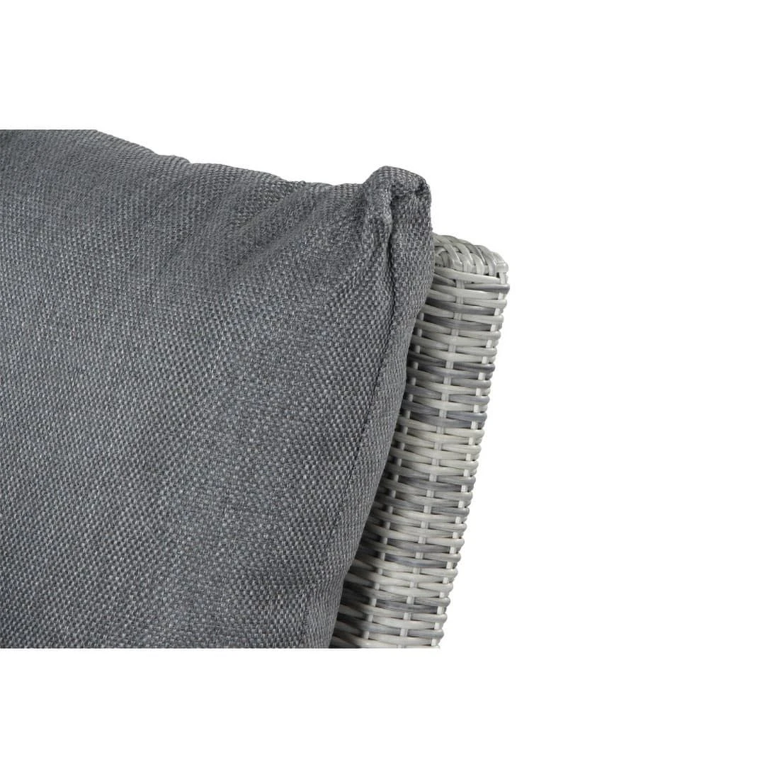 Siena Garden Corido Eck-/Endmodul Aluminium/Geflecht Inkl. Kissen Matt Weiß-Grau/Ice-Grey/Stone-Grey 4 Siena Garden Corido Eck-/Endmodul Aluminium/Geflecht Inkl. Kissen Matt Weiß-Grau/Ice-Grey/Stone-Grey – Bild 2