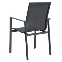 OUTLIV. Atlanta Stapelsessel Aluminium/Textilene Anthrazit/Schwarz-Grau -GartenMöbelPro Verkäufe 1094547 4