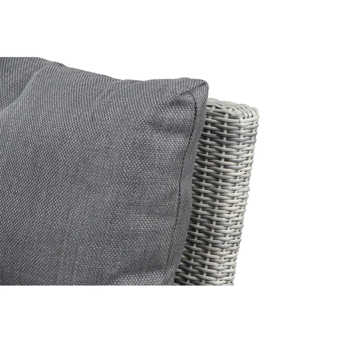 Siena Garden Corido Eck-/Endmodul Aluminium/Geflecht Inklusive Kissen Matt Weiß-Grau/Ice-Grey/Stone-Grey 5 Siena Garden Corido Eck-/Endmodul Aluminium/Geflecht Inklusive Kissen Matt Weiß-Grau/Ice-Grey/Stone-Grey – Bild 3