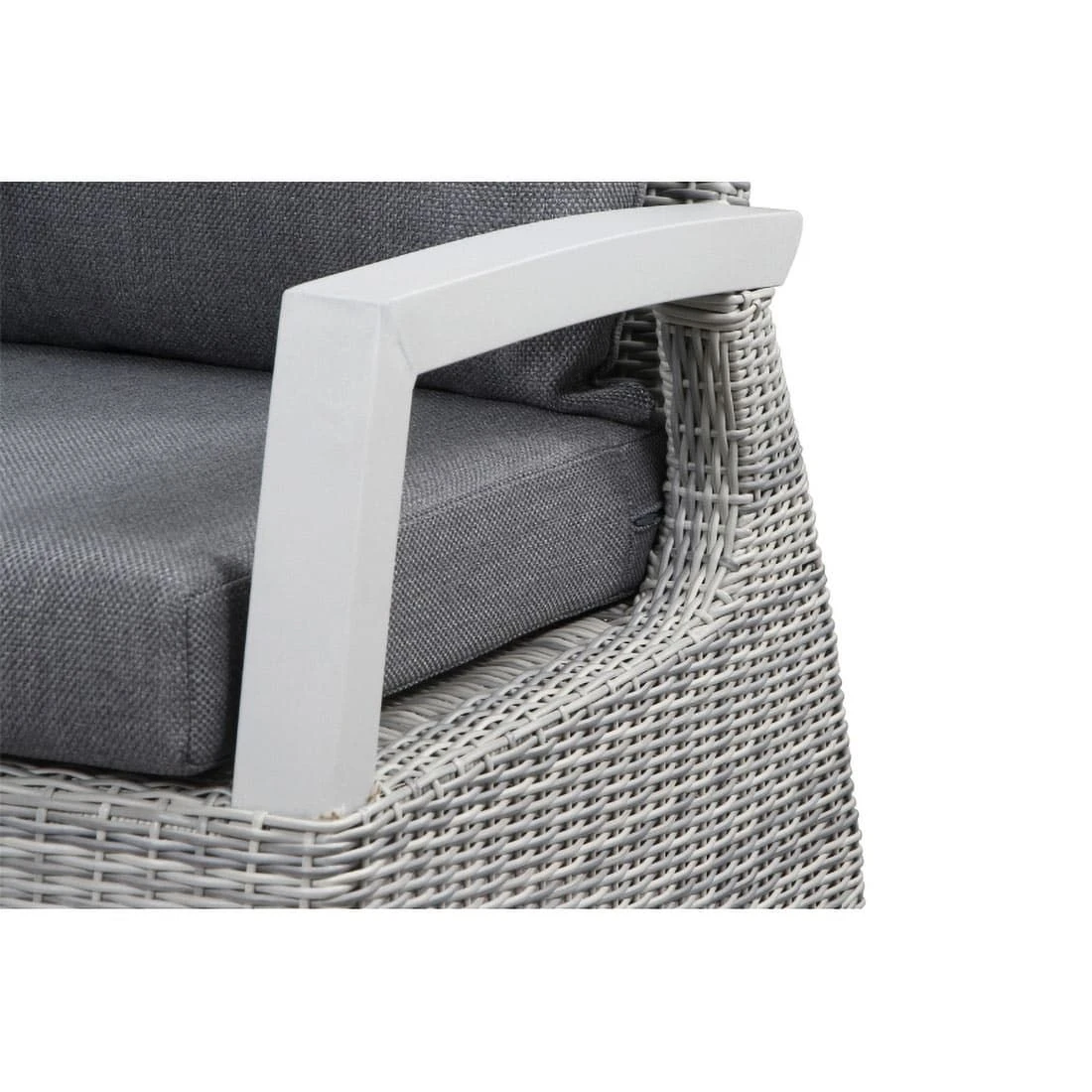 Siena Garden Corido Eck-/Endmodul Aluminium/Geflecht Inklusive Kissen Matt Weiß-Grau/Ice-Grey/Stone-Grey 7 Siena Garden Corido Eck-/Endmodul Aluminium/Geflecht Inklusive Kissen Matt Weiß-Grau/Ice-Grey/Stone-Grey – Bild 5