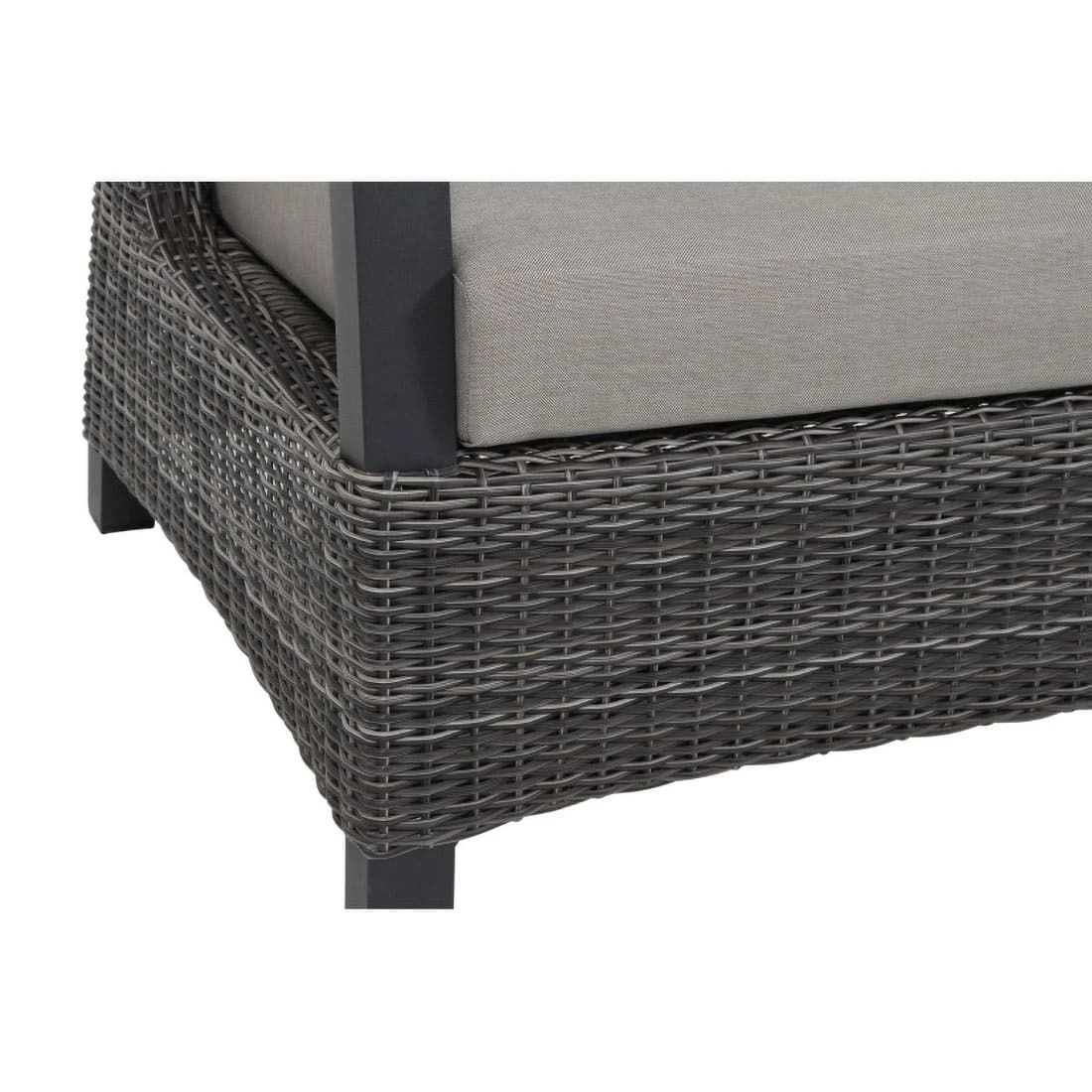 Siena Garden Corido Eck-/Endmodul Aluminium/Geflecht Inklusive Kissen Matt Anthrazit/Charcoal-Grey/Taupe 6 Siena Garden Corido Eck-/Endmodul Aluminium/Geflecht Inklusive Kissen Matt Anthrazit/Charcoal-Grey/Taupe – Bild 4