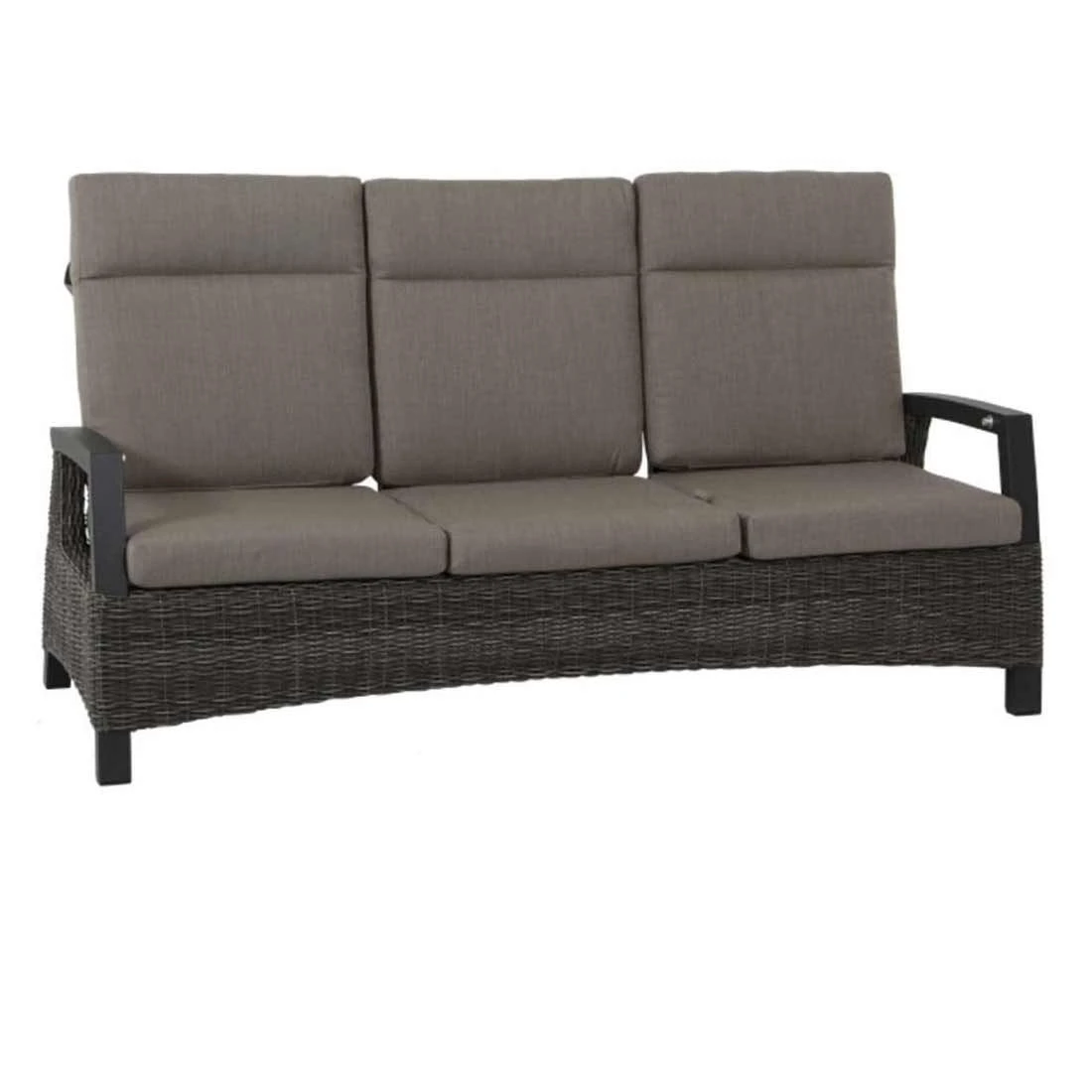 Siena Garden Corido Gartensofa Aluminium/Geflecht Inkl Kissen Matt Anthrazit/Charcoal-Grey/Taupe 3 Siena Garden Corido Gartensofa Aluminium/Geflecht Inkl Kissen Matt Anthrazit/Charcoal-Grey/Taupe