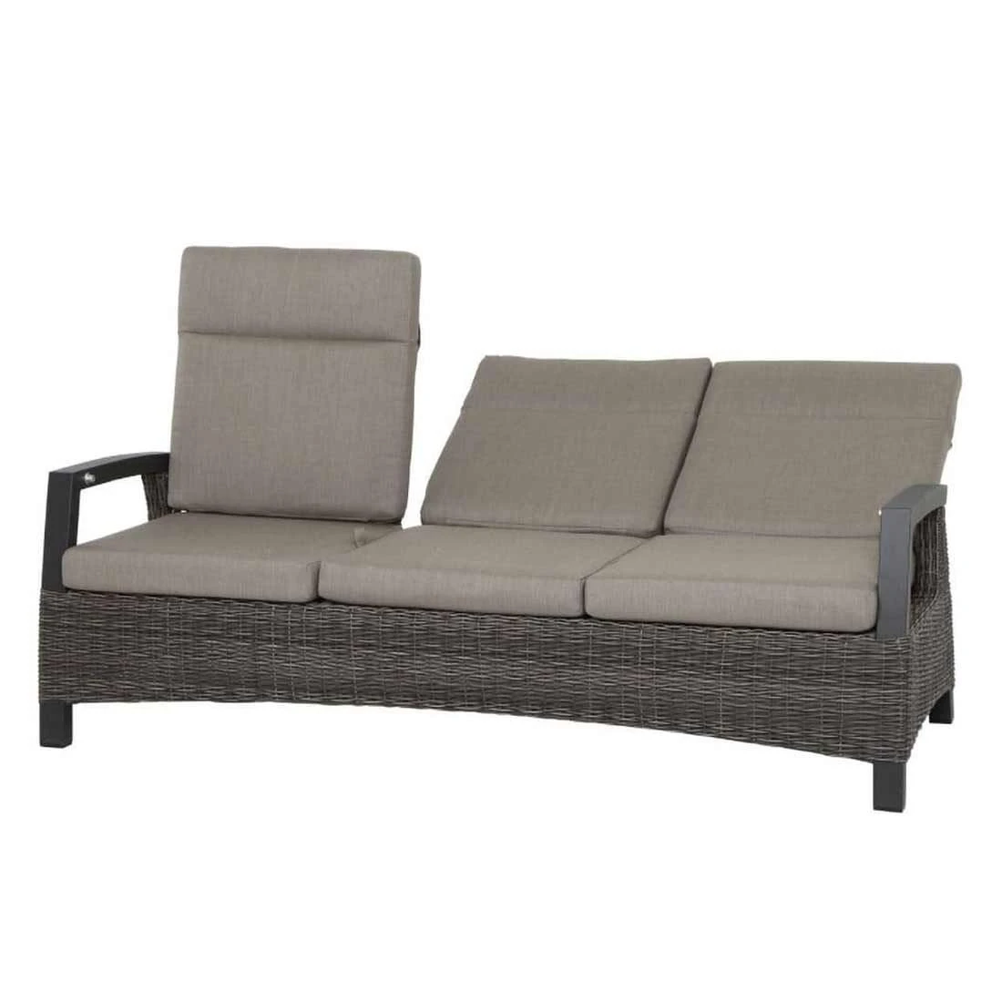 Siena Garden Corido Gartensofa Aluminium/Geflecht Inkl Kissen Matt Anthrazit/Charcoal-Grey/Taupe 13 Siena Garden Corido Gartensofa Aluminium/Geflecht Inkl Kissen Matt Anthrazit/Charcoal-Grey/Taupe – Bild 11