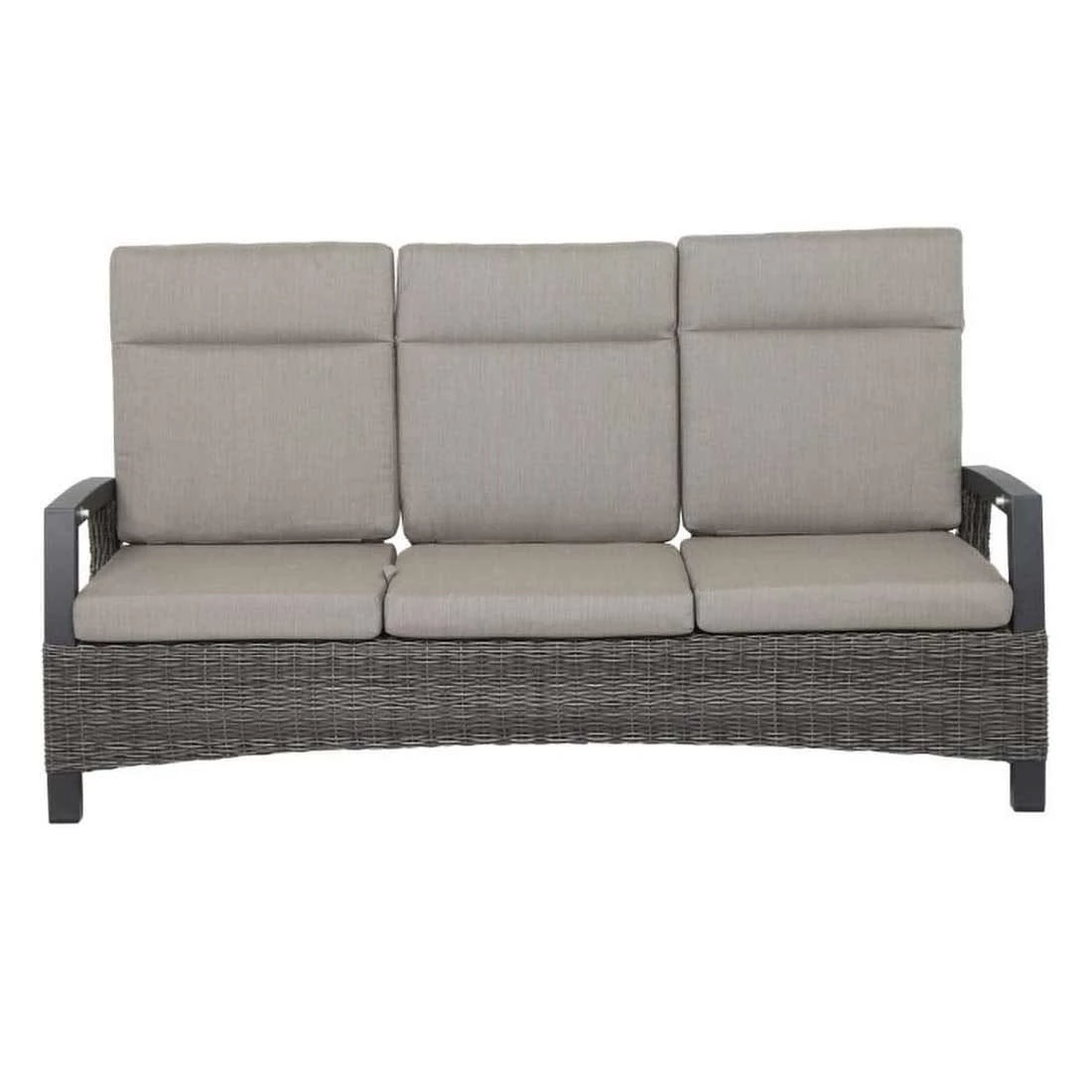 Siena Garden Corido Gartensofa Aluminium/Geflecht Inkl Kissen Matt Anthrazit/Charcoal-Grey/Taupe 4 Siena Garden Corido Gartensofa Aluminium/Geflecht Inkl Kissen Matt Anthrazit/Charcoal-Grey/Taupe – Bild 2