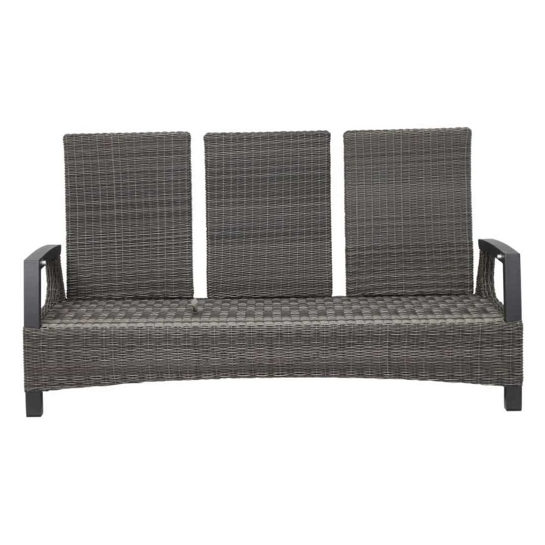 Siena Garden Corido Gartensofa Aluminium/Geflecht Inkl Kissen Matt Anthrazit/Charcoal-Grey/Taupe 5 Siena Garden Corido Gartensofa Aluminium/Geflecht Inkl Kissen Matt Anthrazit/Charcoal-Grey/Taupe – Bild 3