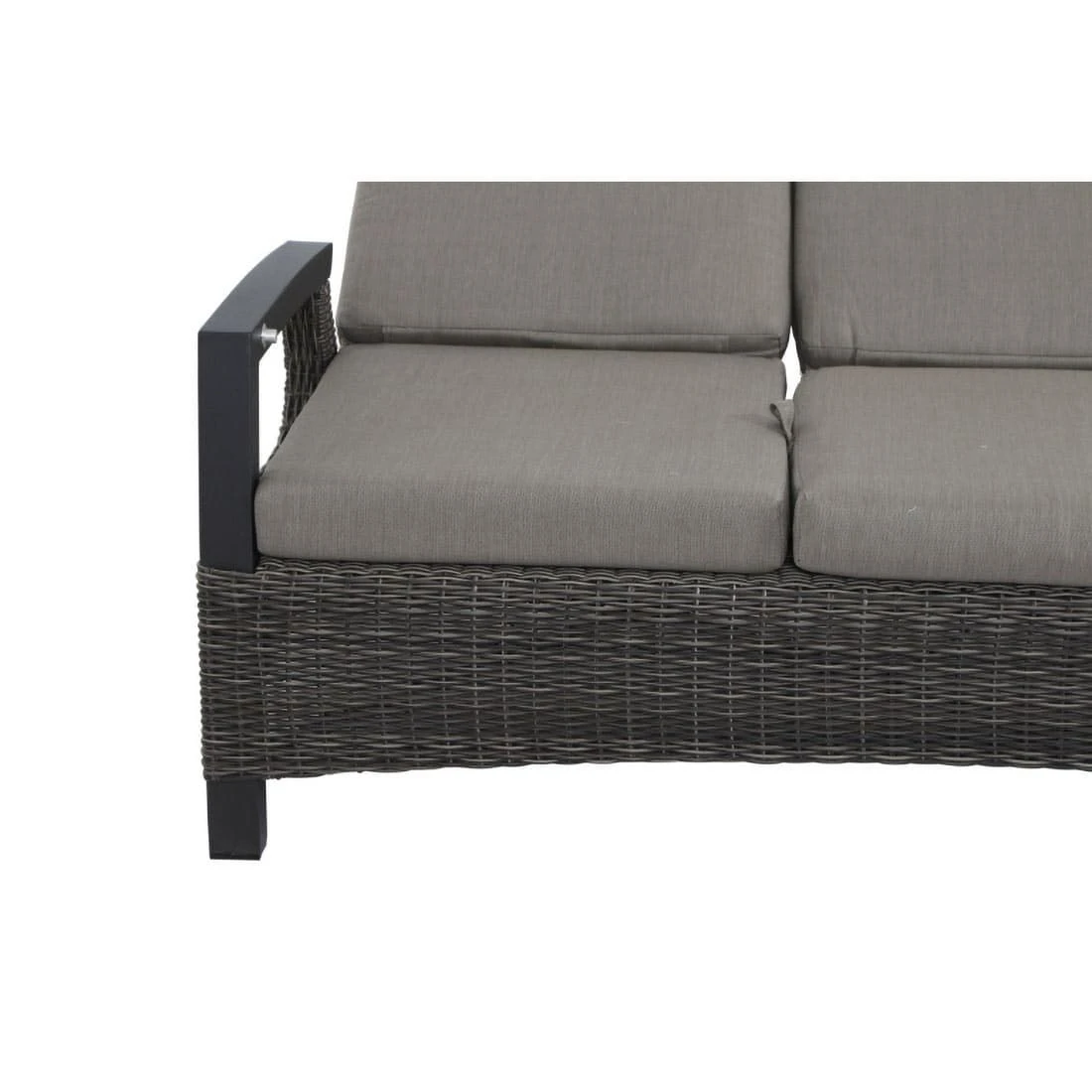 Siena Garden Corido Gartensofa Aluminium/Geflecht Inkl Kissen Matt Anthrazit/Charcoal-Grey/Taupe 9 Siena Garden Corido Gartensofa Aluminium/Geflecht Inkl Kissen Matt Anthrazit/Charcoal-Grey/Taupe – Bild 7