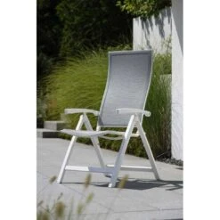 Stern Kari Klappsessel Aluminium/Textilene Weiß/Silber 7 Stern Kari Klappsessel Aluminium/Textilene Weiß/Silber -GartenMöbelPro Verkäufe 1108088 3