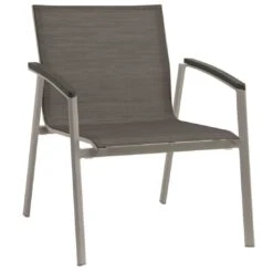 Stern New Top Loungesessel Aluminium/Textilene Graphit/Silbergrau