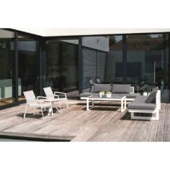 Stern New Top Loungesessel Aluminium/Textilene Weiß/Silber -GartenMöbelPro Verkäufe 1109287 2