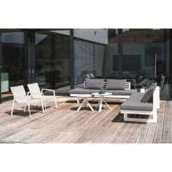 Stern New Top Loungesessel Aluminium/Textilene Weiß/Silber -GartenMöbelPro Verkäufe 1109287 3