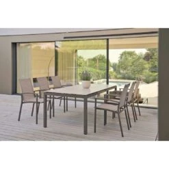 Stern Evoee Stapelsessel Aluminium/Textilene Taupe/Kaschmir 5 Stern Evoee Stapelsessel Aluminium/Textilene Taupe/Kaschmir -GartenMöbelPro Verkäufe 1109749 2