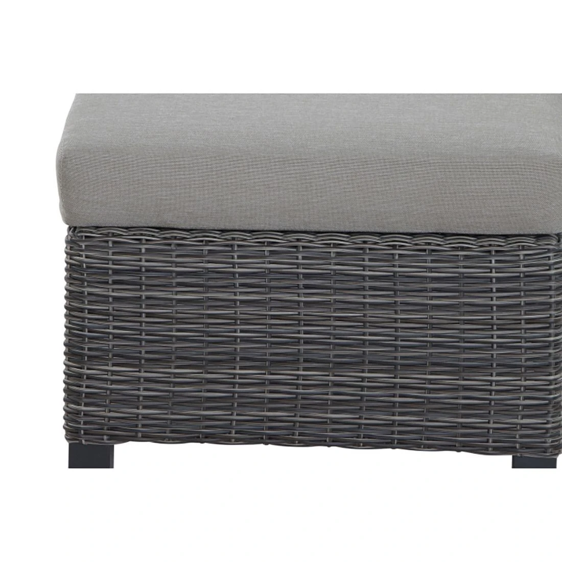 Siena Garden Corido Loungehocker Gardino®-Geflecht/Polster Charcoal Grey/Taupe 5 Siena Garden Corido Loungehocker Gardino®-Geflecht/Polster Charcoal Grey/Taupe – Bild 3