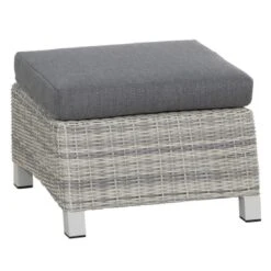 Siena Garden Corido Loungehocker Gardino®-Geflecht/Polster Ice Grey/Grey