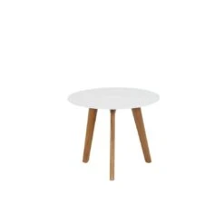 Siena Garden Alba Beistelltisch Ø50x40cm Teak/Aluminium Weiß 10 Siena Garden Alba Beistelltisch Ø50x40cm Teak/Aluminium Weiß -GartenMöbelPro Verkäufe 1118252 4