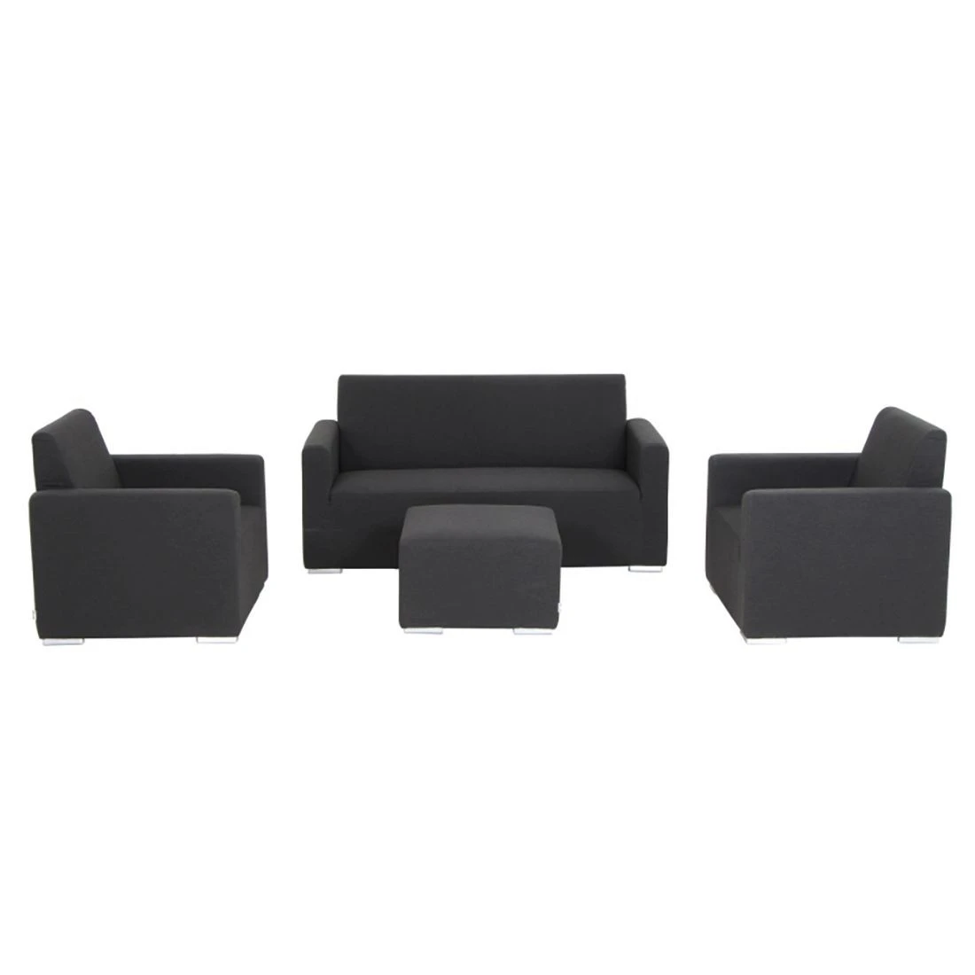 Siena Garden Delano Loungeset 4-tlg. Sunbrella Anthrazit 5 Siena Garden Delano Loungeset 4-tlg. Sunbrella Anthrazit – Bild 3