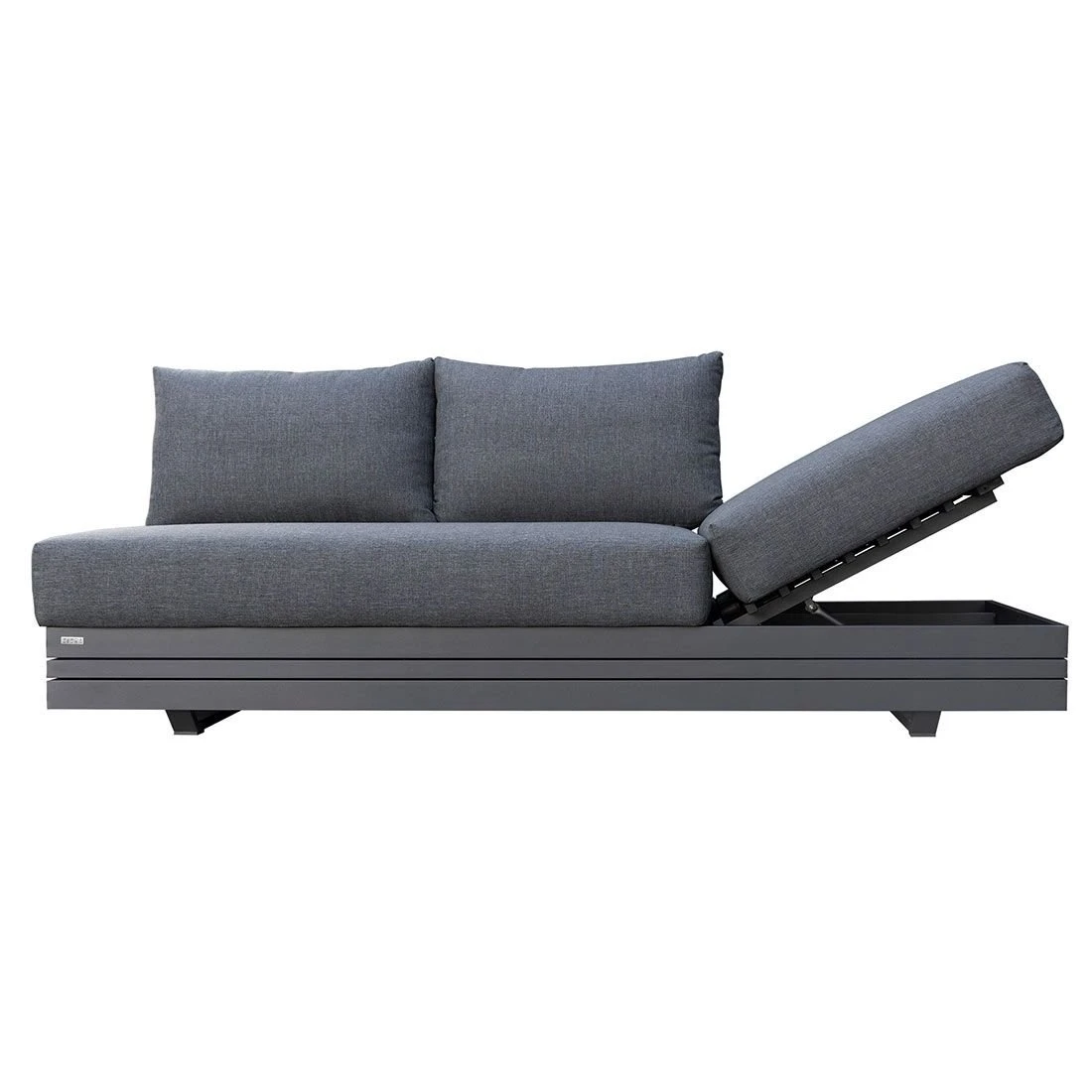 Zebra Cubo Ecklounge 6tlg. Aluminium/Teak/Olefin Dark Grey 4 Zebra Cubo Ecklounge 6tlg. Aluminium/Teak/Olefin Dark Grey – Bild 2