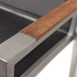 OUTLIV. Oviedo Gartenmöbelset 8-teilig Stapelsessel Mit OUTLIV. Tisch 200x100 Cm Edelstahl/Schwarz -GartenMöbelPro Verkäufe 1176530 7